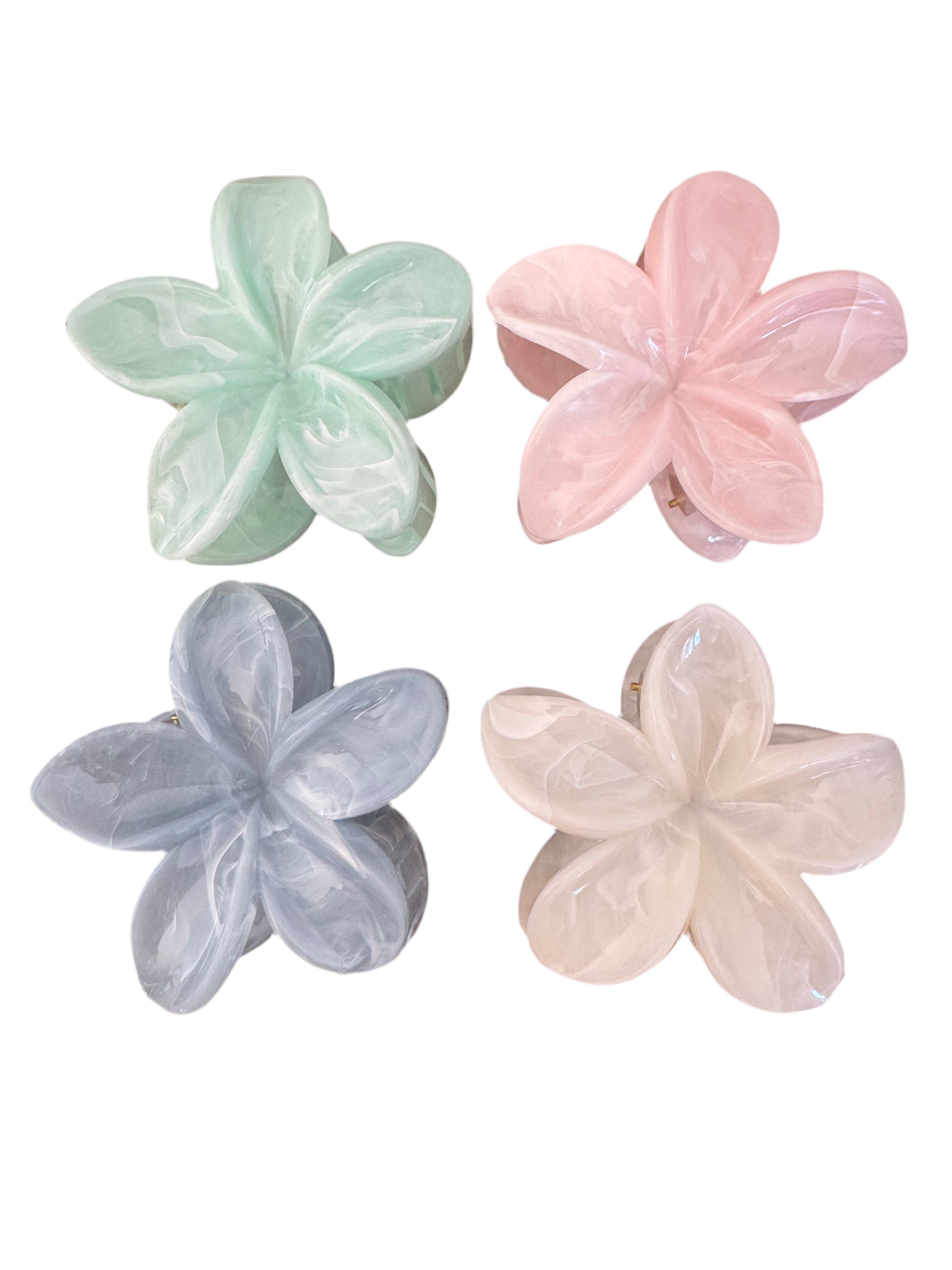 Frangapani Flower Clip - Set 4