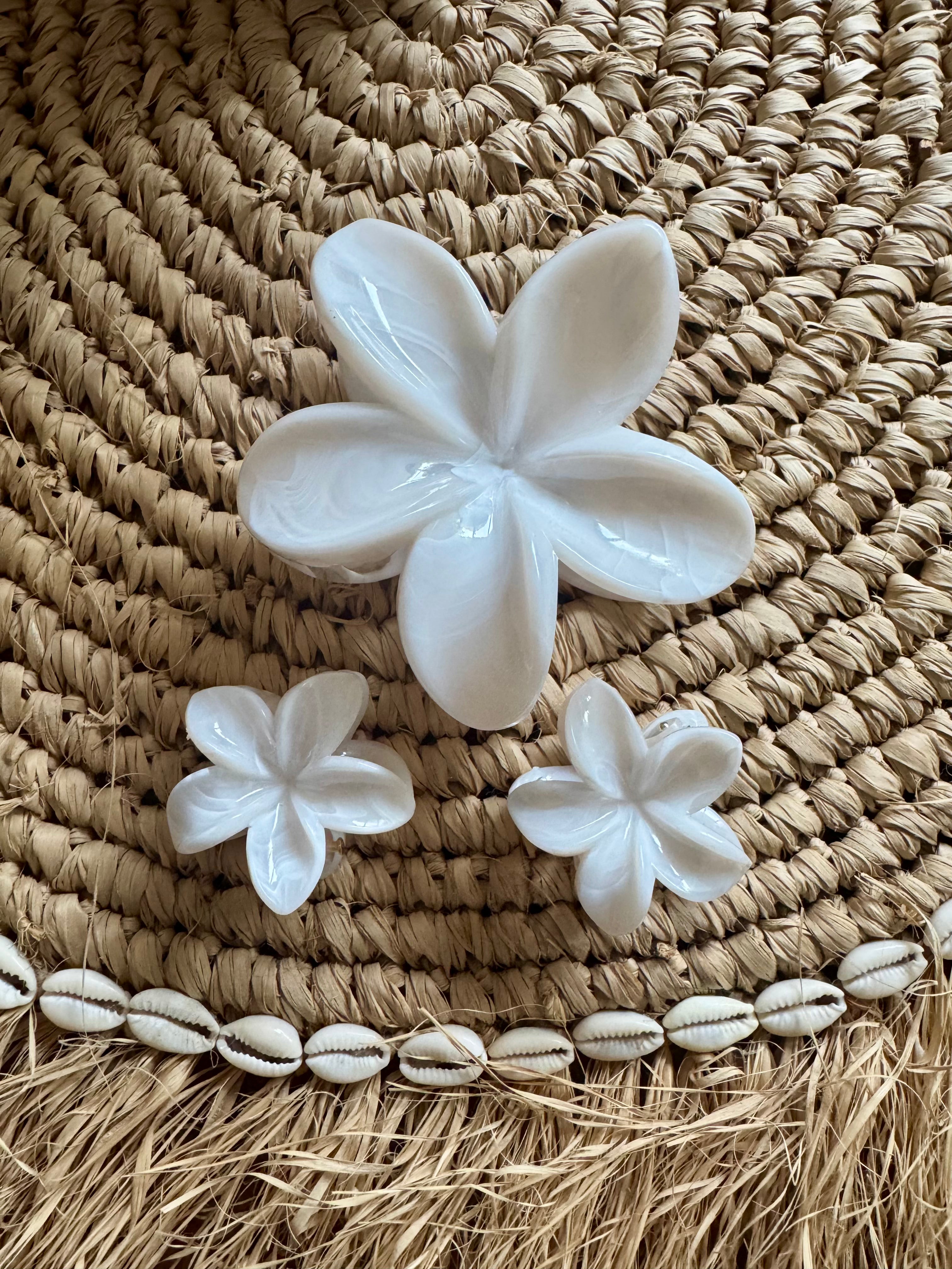 Frangipani hairclaw Set