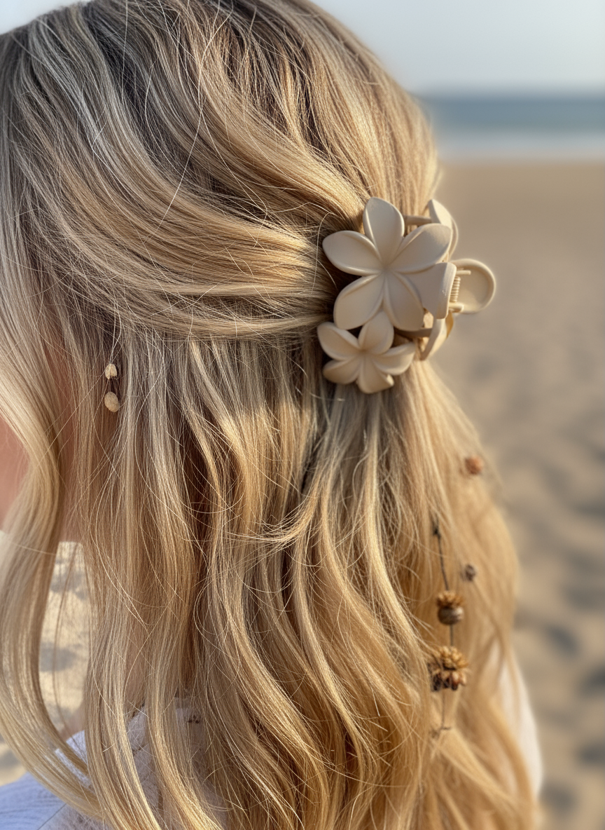 Frangipani claw clip