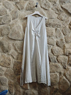 Linen Drawstring Maxi
