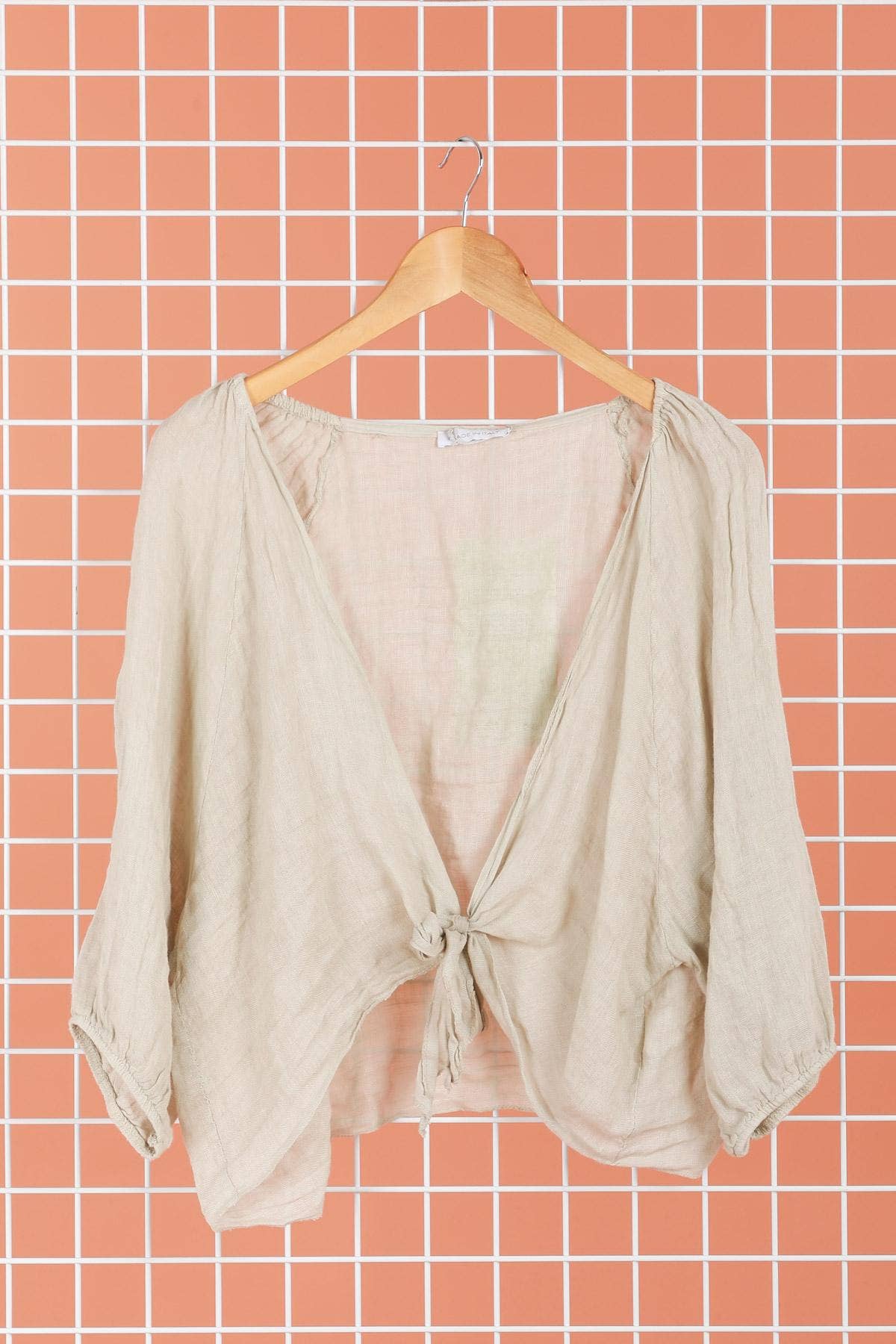 Linen Wrap Top