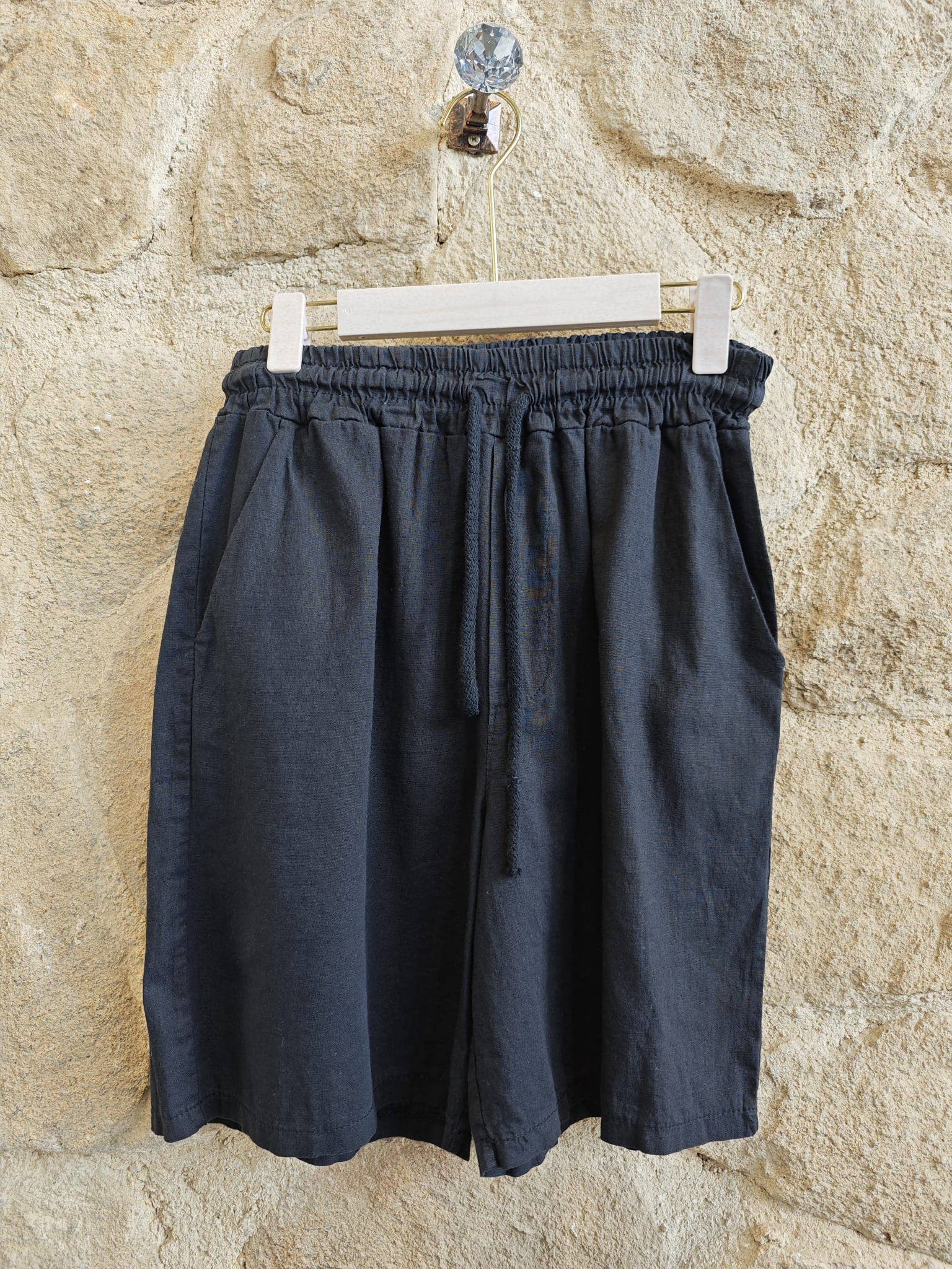 BERMUDA LINEN SHORTS