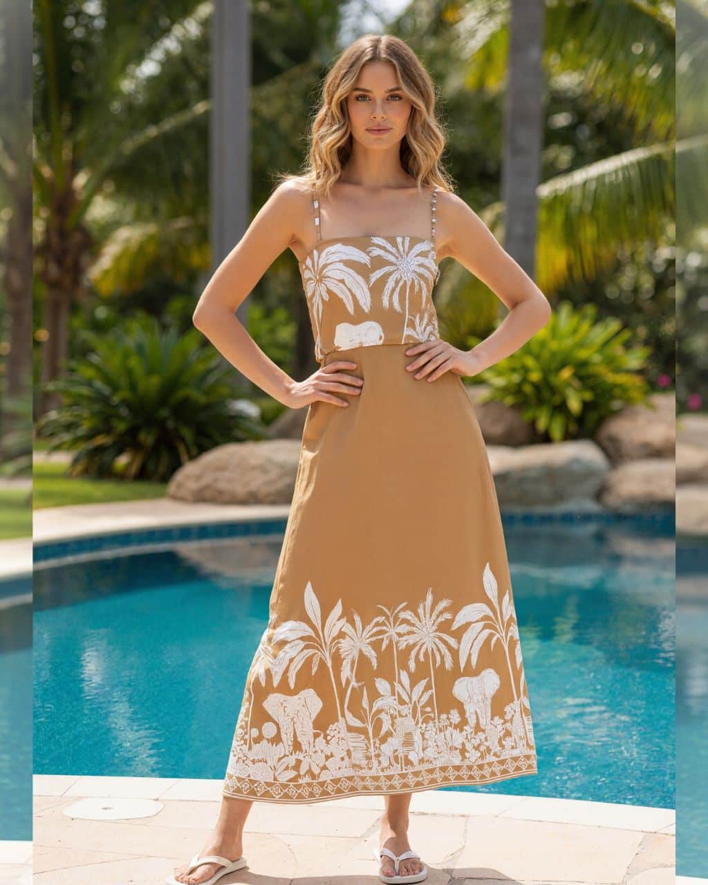 Tropic Maxi Dress - Sand