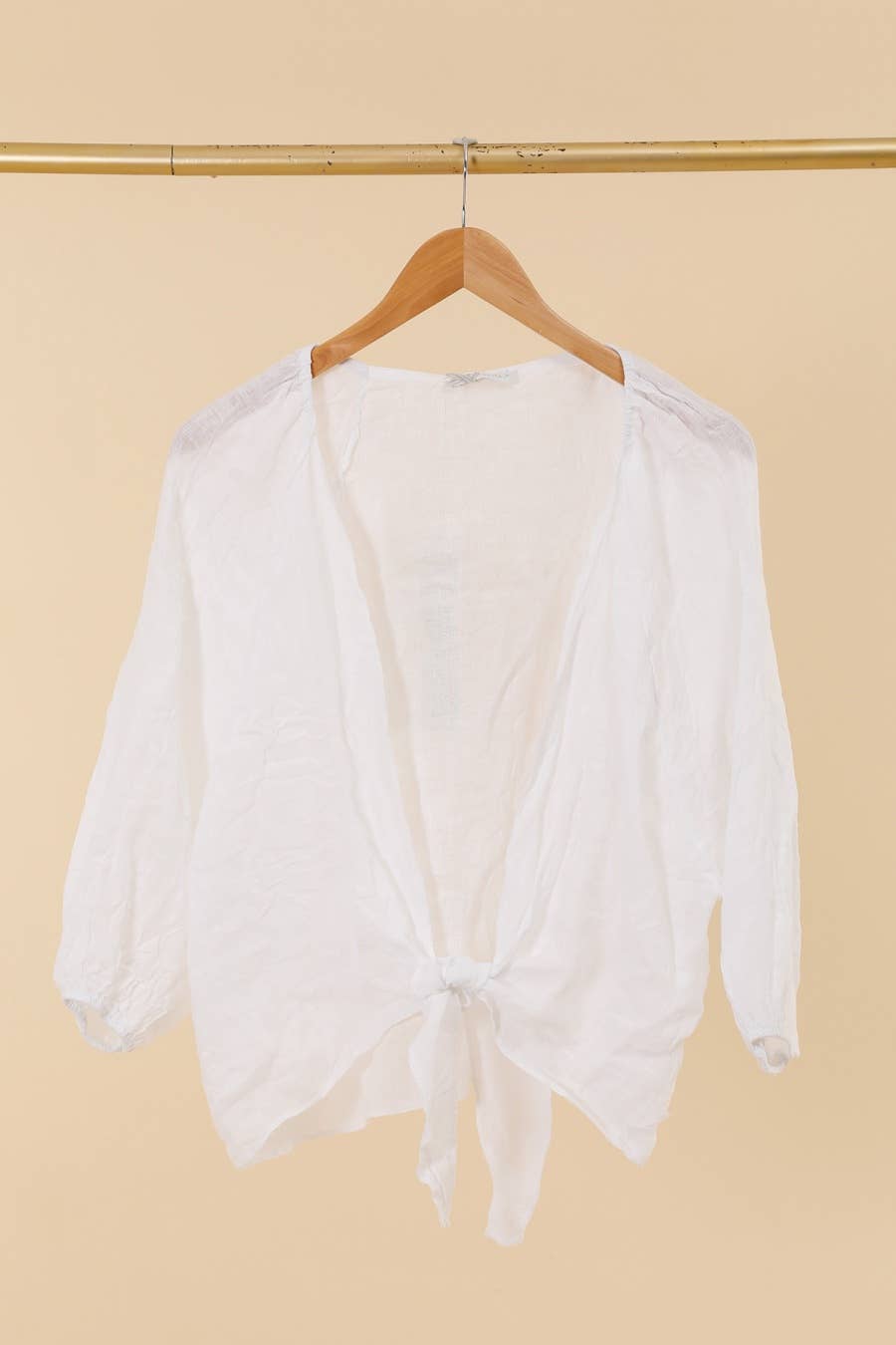 Linen Wrap Top