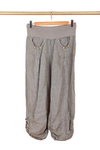 LINEN cropped pants