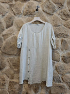 Linen Button Dress
