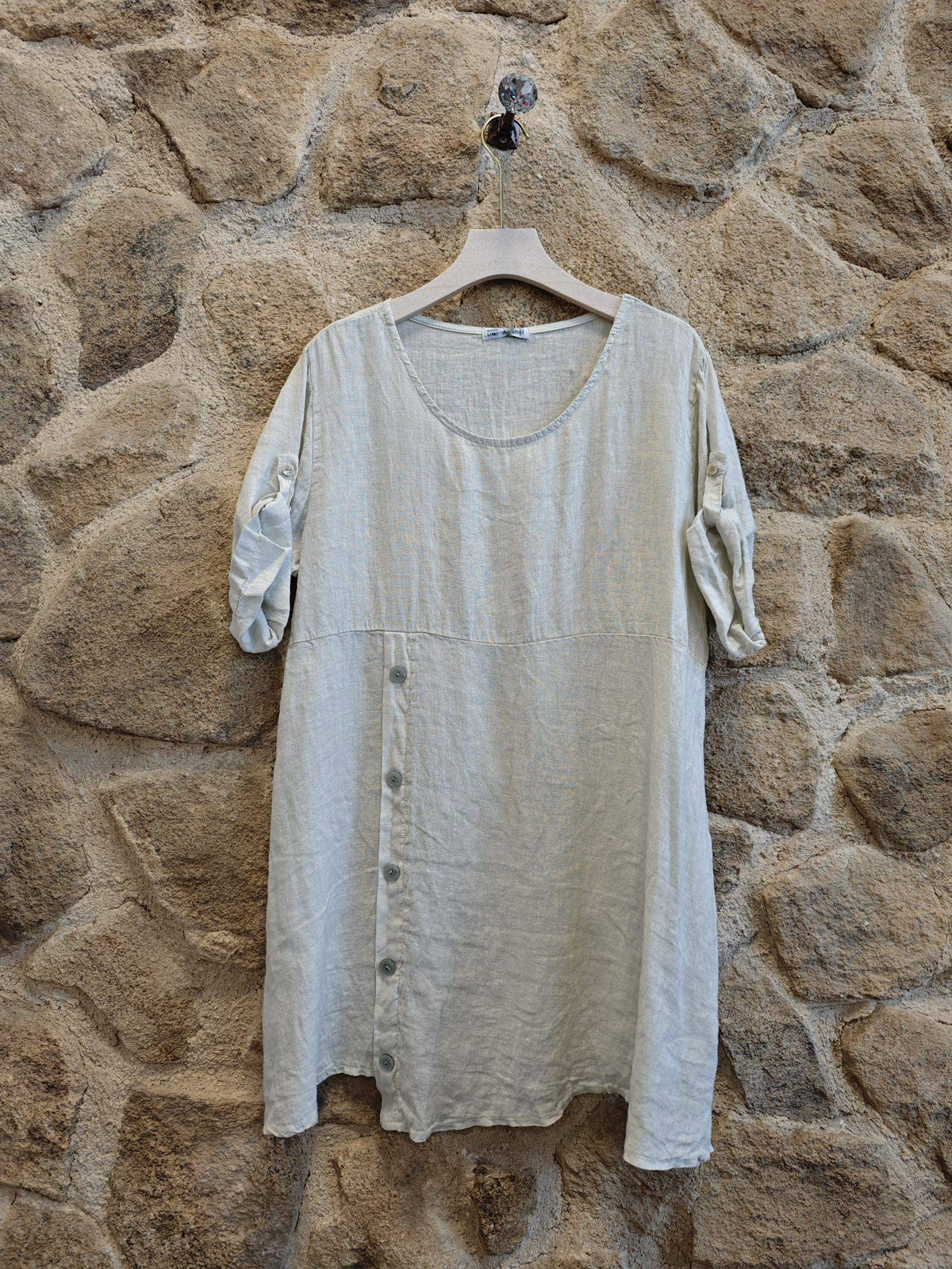 Linen Button Dress