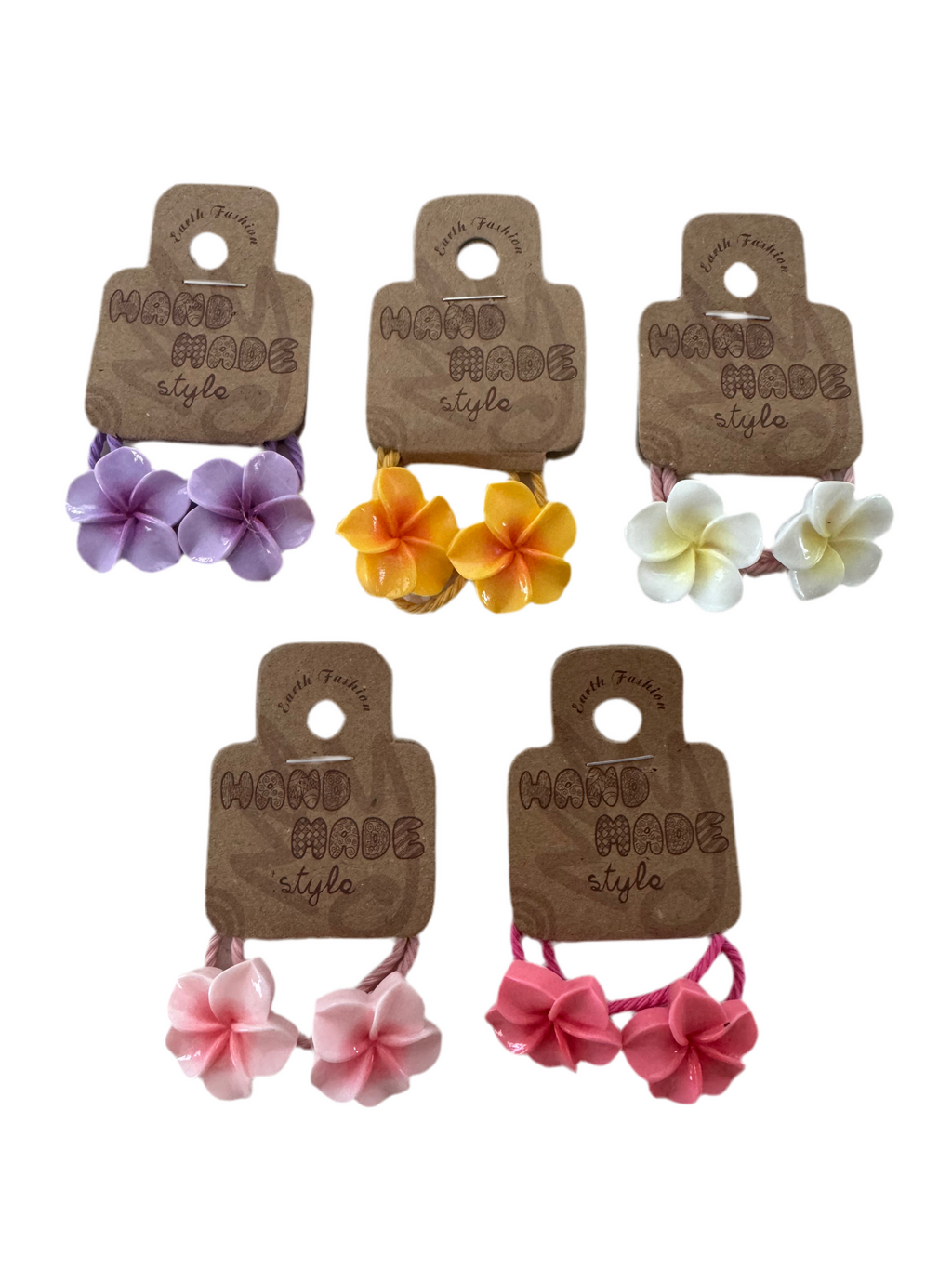 Aloha Frangipani Hair ties