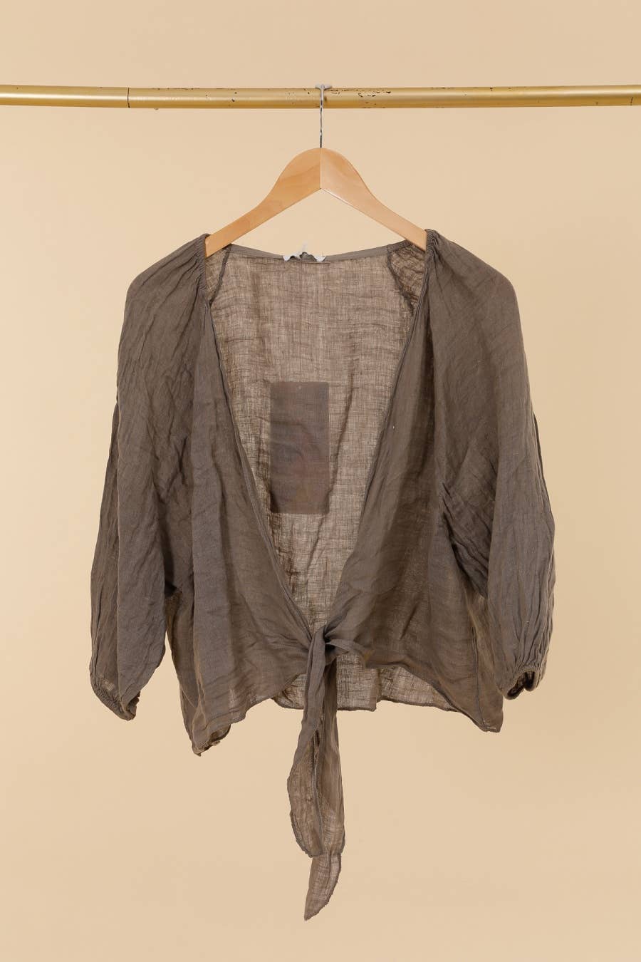 Linen Wrap Top