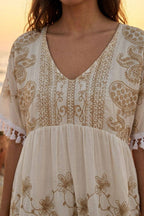 White Navagio Short Dress