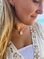 Cowrie Shell Choker