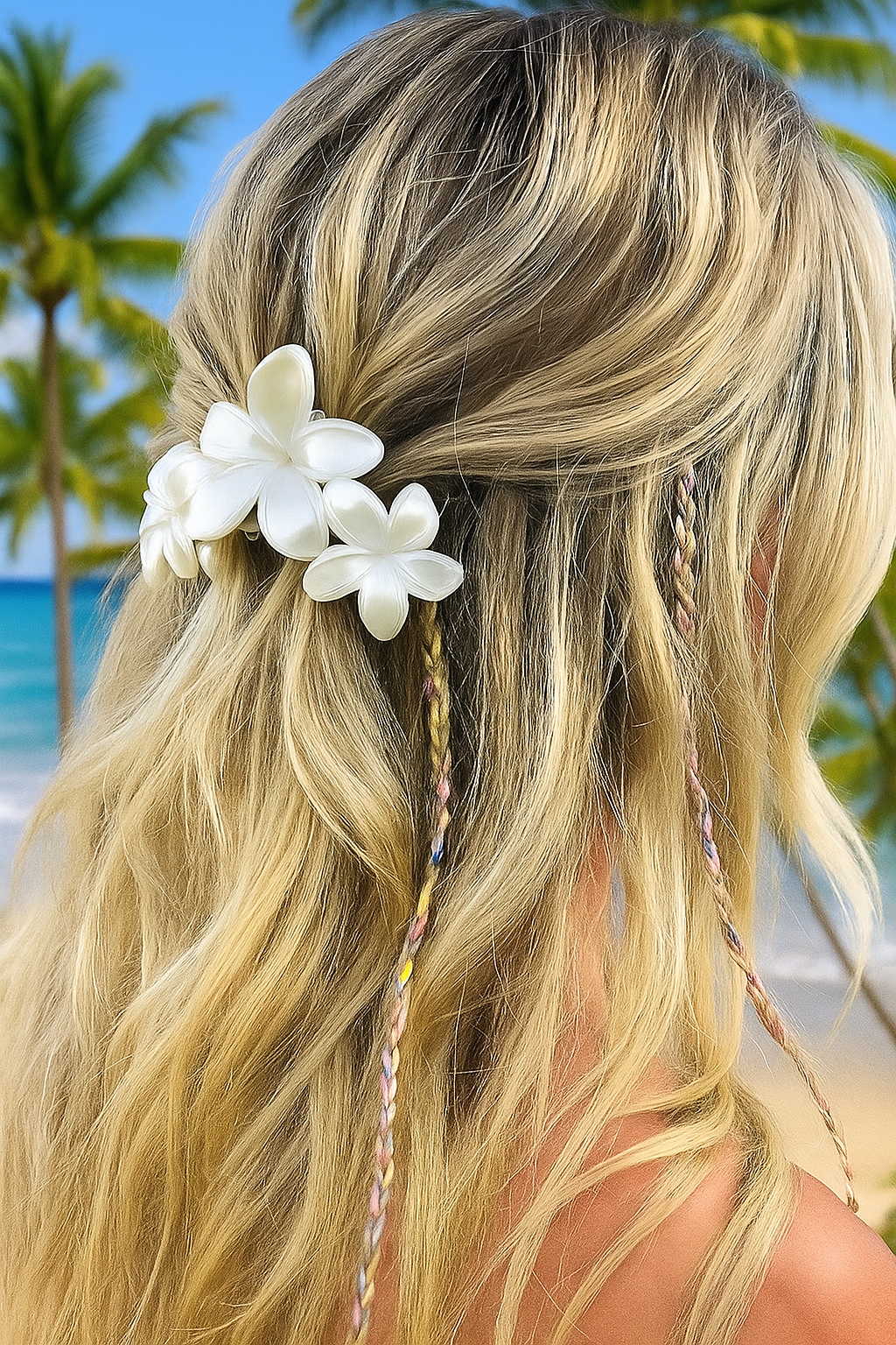 Frangipani Hair Clip