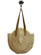 Boho Straw Bag - Beige