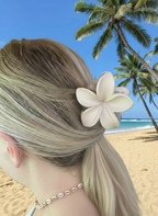 Frangipani Claw Clip