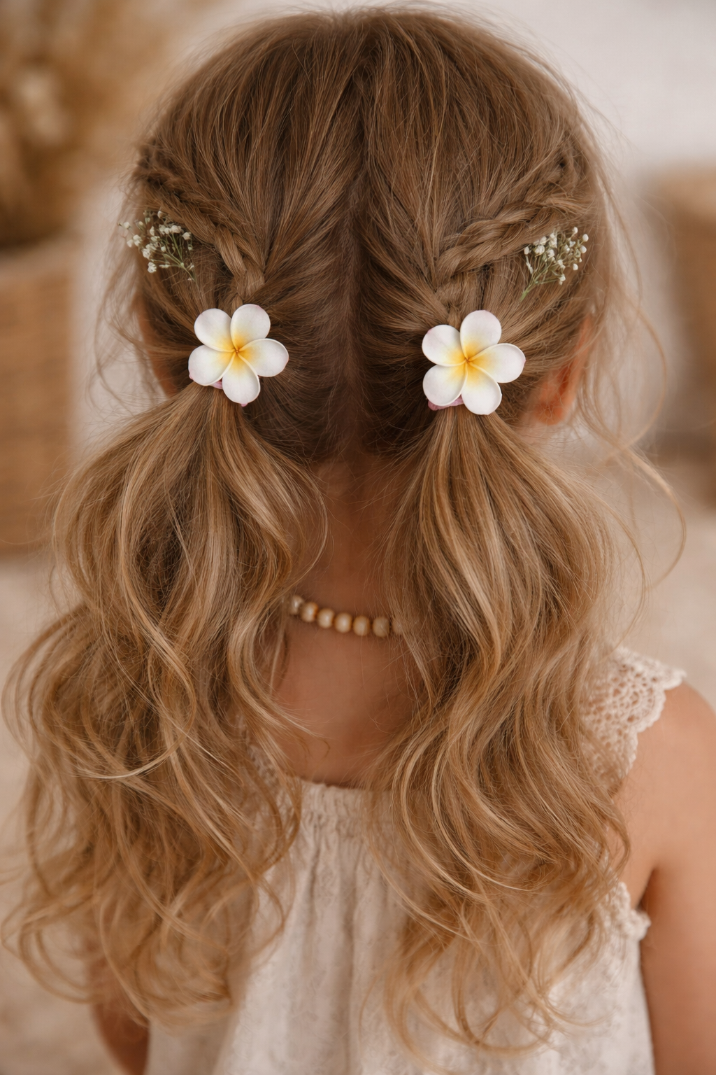 Frangipani Hair ties