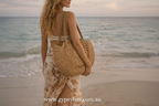 Boho Straw Beach Bag