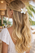 Frangipani Claw Clip