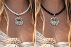 Palm Cove Beaded Choker - Silver