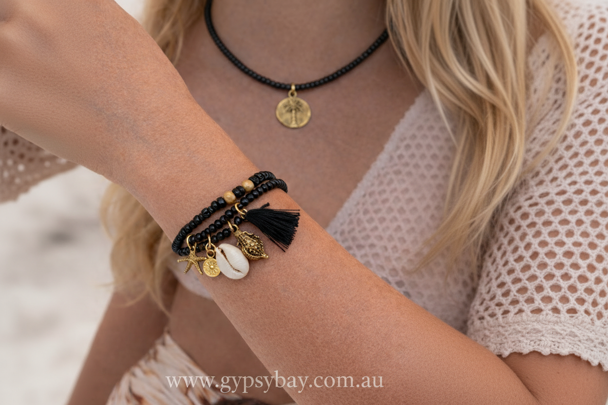 Beaded Charm Bracelet