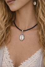 Cowrie shell choker