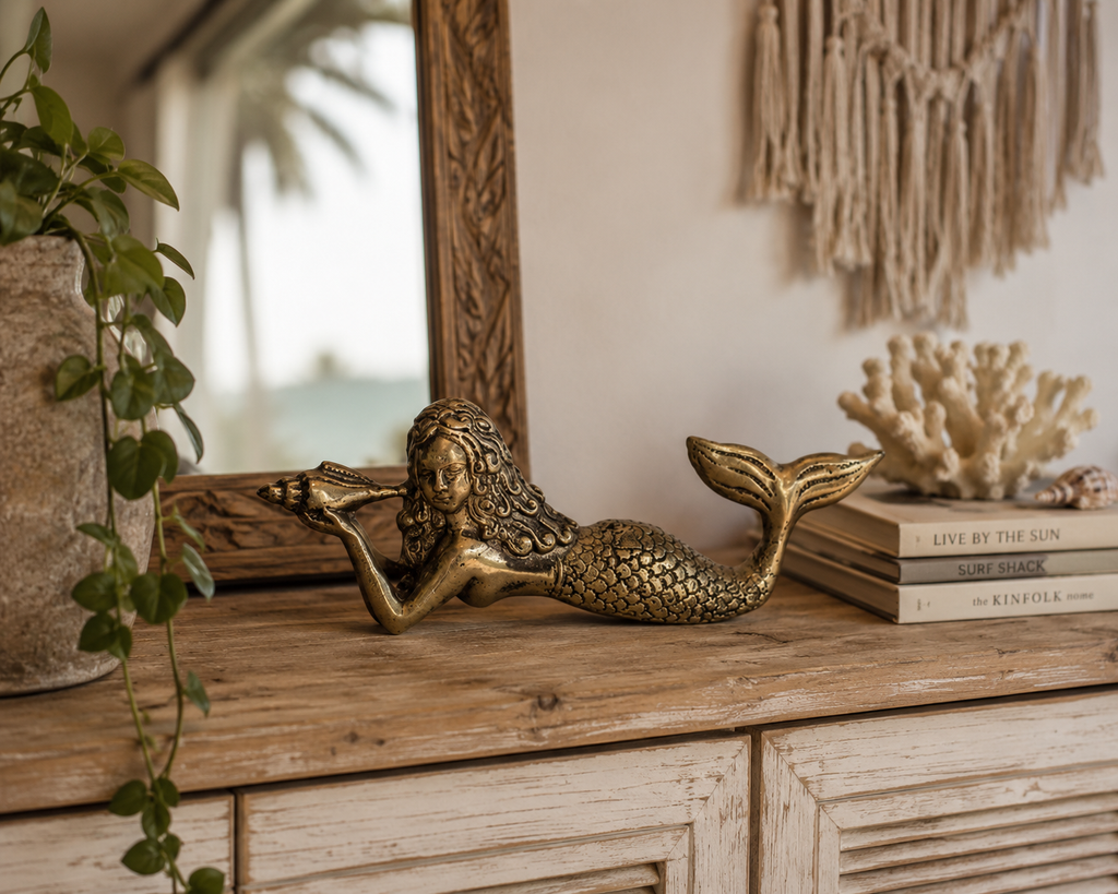 Brass mermaid