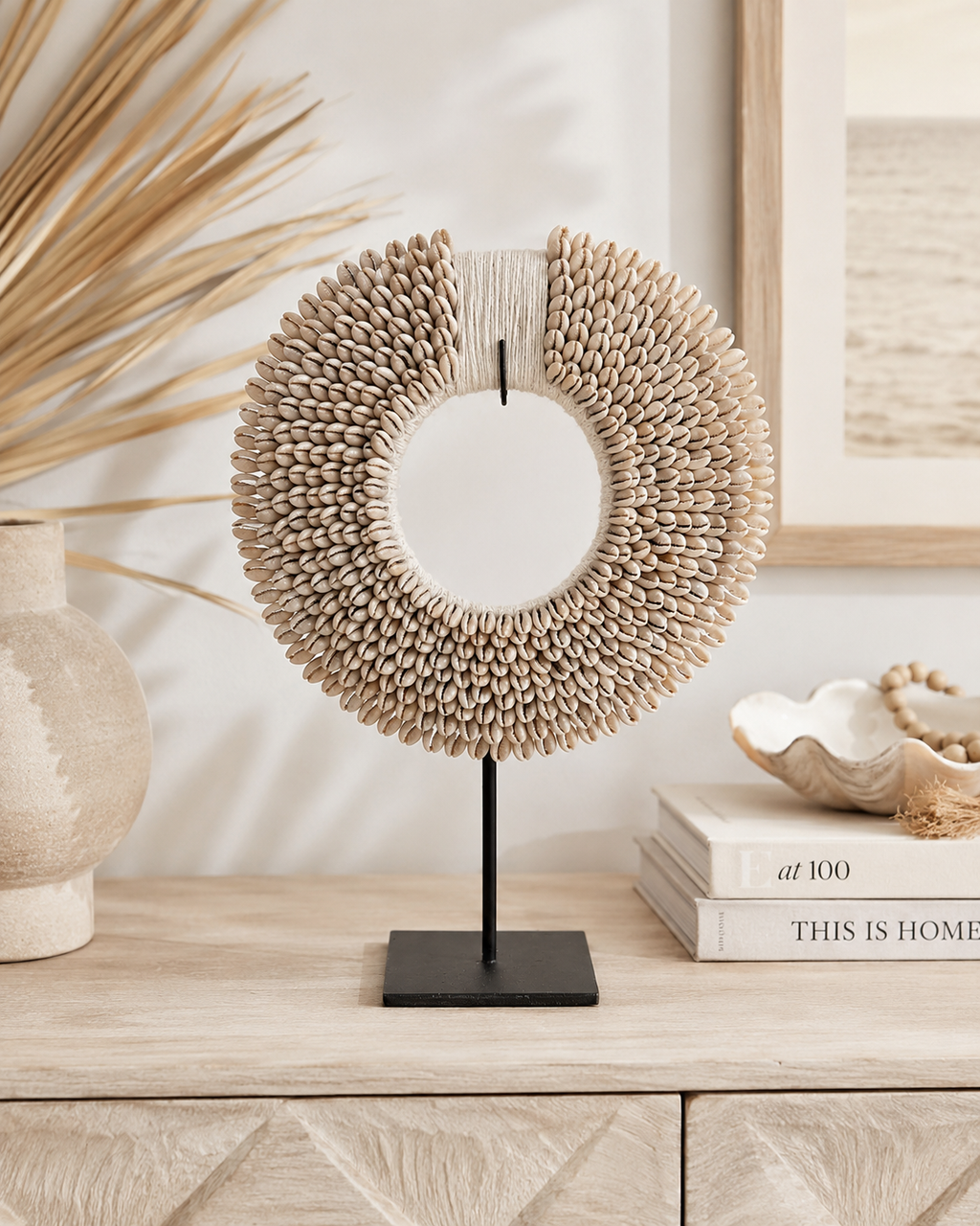 Cowrie Shell Hoop