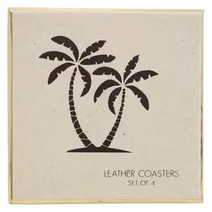 Palm Leather Coasters
