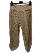 LINEN cropped pants