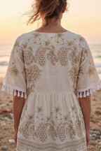 White Navagio Short Dress
