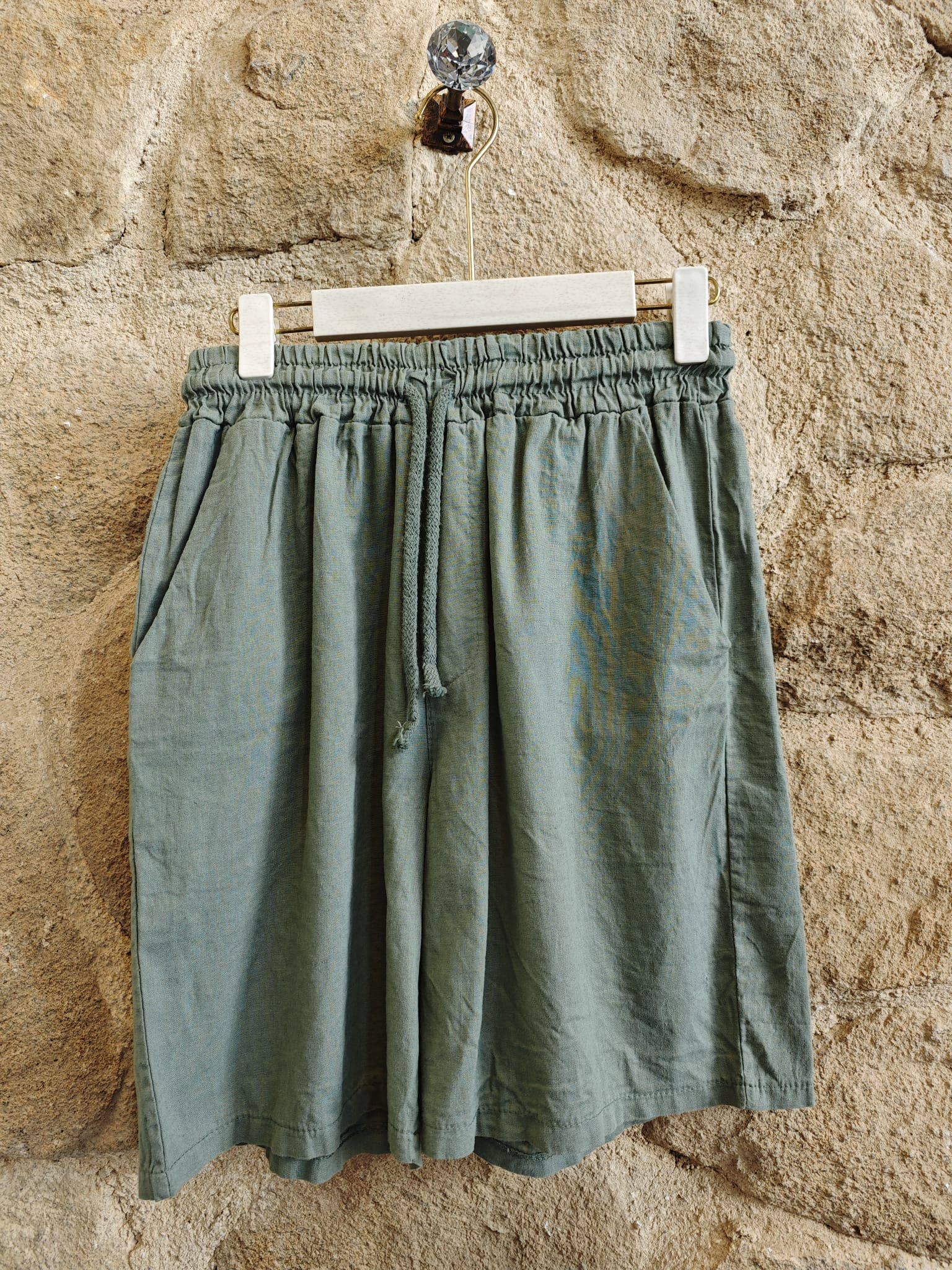BERMUDA LINEN SHORTS