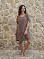 Linen Button Dress