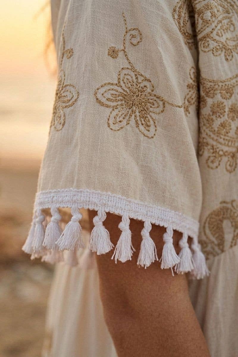 White Navagio Short Dress