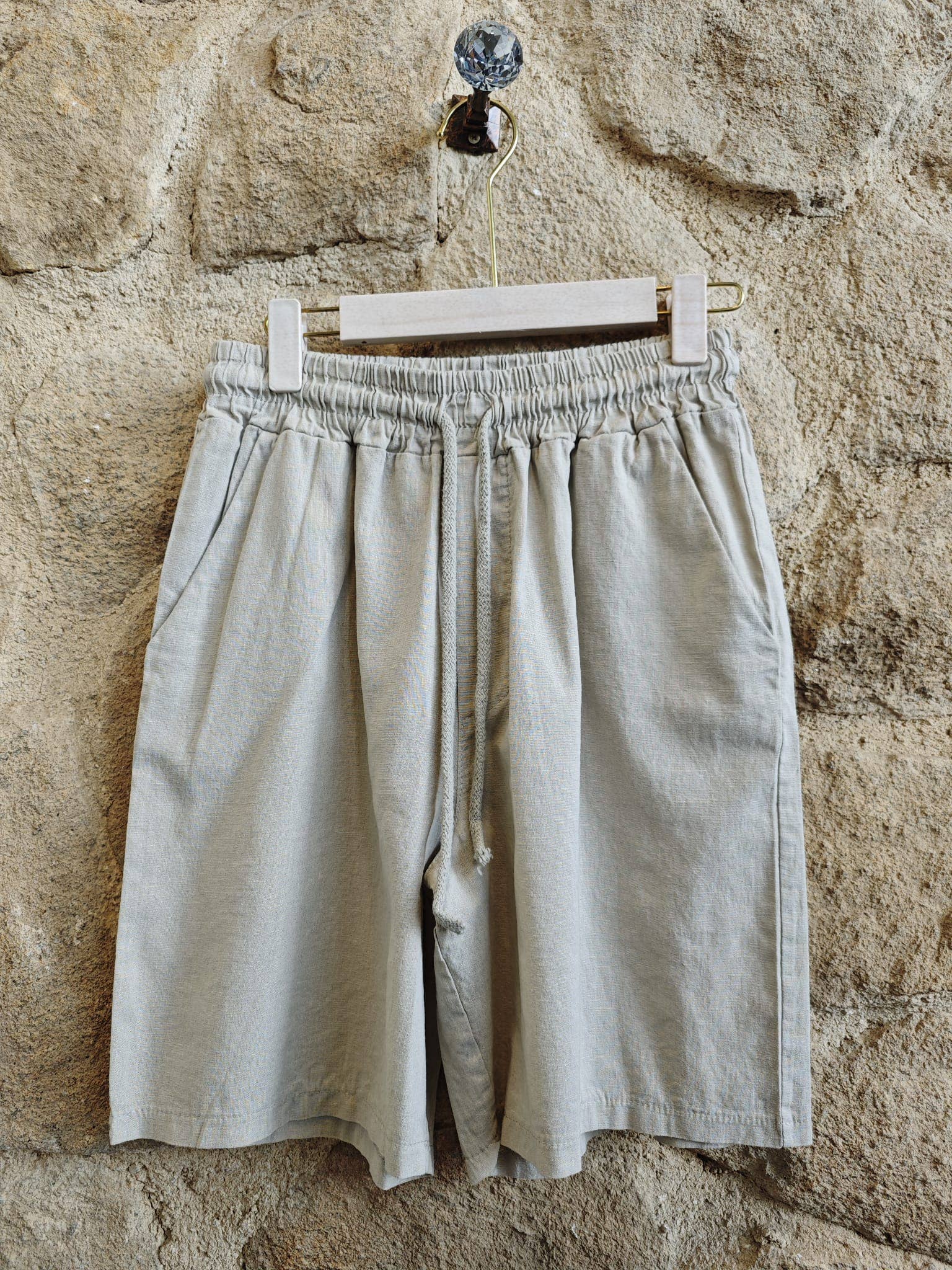 BERMUDA LINEN SHORTS